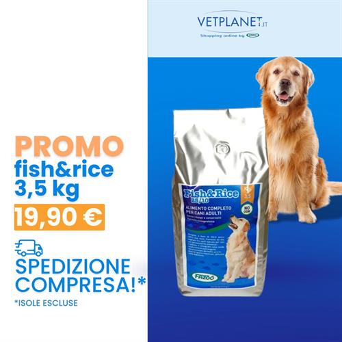 PROMO FISH&RICE ALIMENTO COMPLETO PER CANI SACCO DA KG 3,5