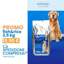 PROMO FISH&RICE ALIMENTO COMPLETO PER CANI SACCO DA KG 3,5